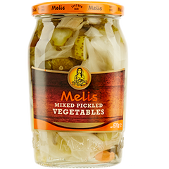 Melis Mixed Pickled Vegetables 24 fl oz (720 ml) Jar (Kosher) Karisik Tursu | TG Gourmet