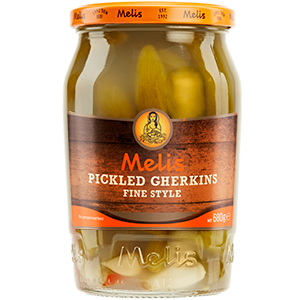 Melis Pickled Cubuk Cucumbers Fine Style 24.3 fl oz (720 ml) Gherkin Jar | TG Gourmet