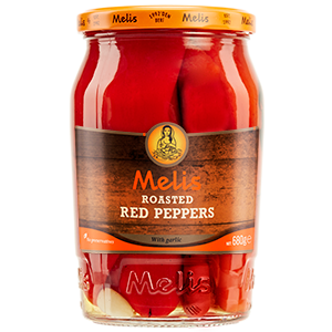 MELIS ROASTED RED PEPPERS 720 ML 24.3 FL OZ - Authentic Turkish & Mediterranean Food | TG Gourmet