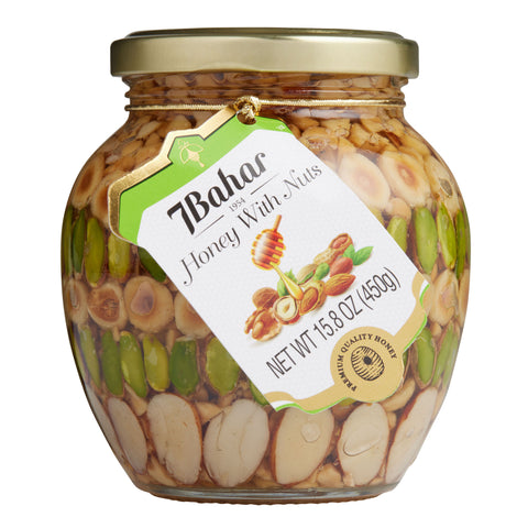 7Bahar Honey With Nuts 15.8 oz (450g)