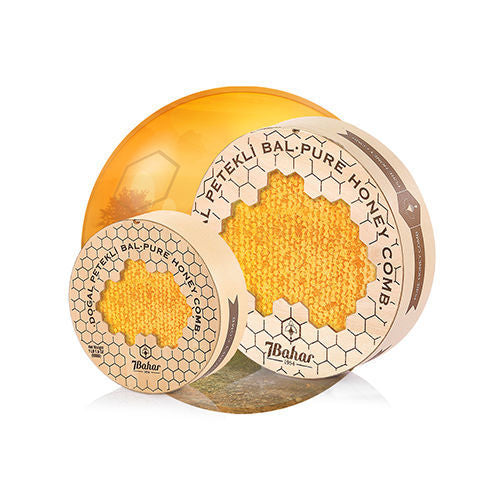 7Bahar Wild Honeycomb 17.6 oz (500g) Wooden Package