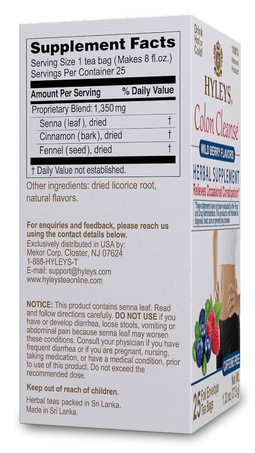 HYLEYS COLON CLEANSE WILD BERRIES 1.32oz - Authentic Turkish & Mediterranean Food | TG Gourmet