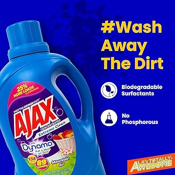 AJAX LIQUID LAUNDRY DETERGENT 134 OZ EXTREME CLEAN - Authentic Turkish & Mediterranean Food | TG Gourmet