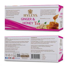 HYLEYS GINGER & HONEY TEA 1.32oz X 25pcs - Authentic Turkish & Mediterranean Food | TG Gourmet