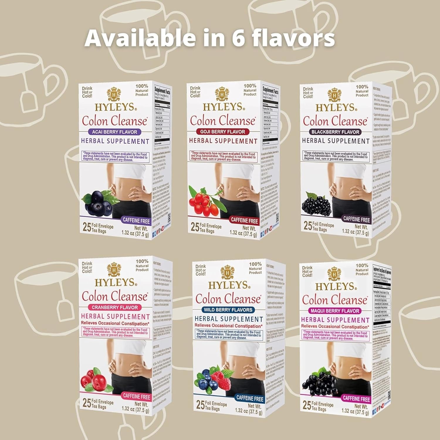 HYLEYS COLON CLEANSE WILD BERRIES 1.32oz - Authentic Turkish & Mediterranean Food | TG Gourmet
