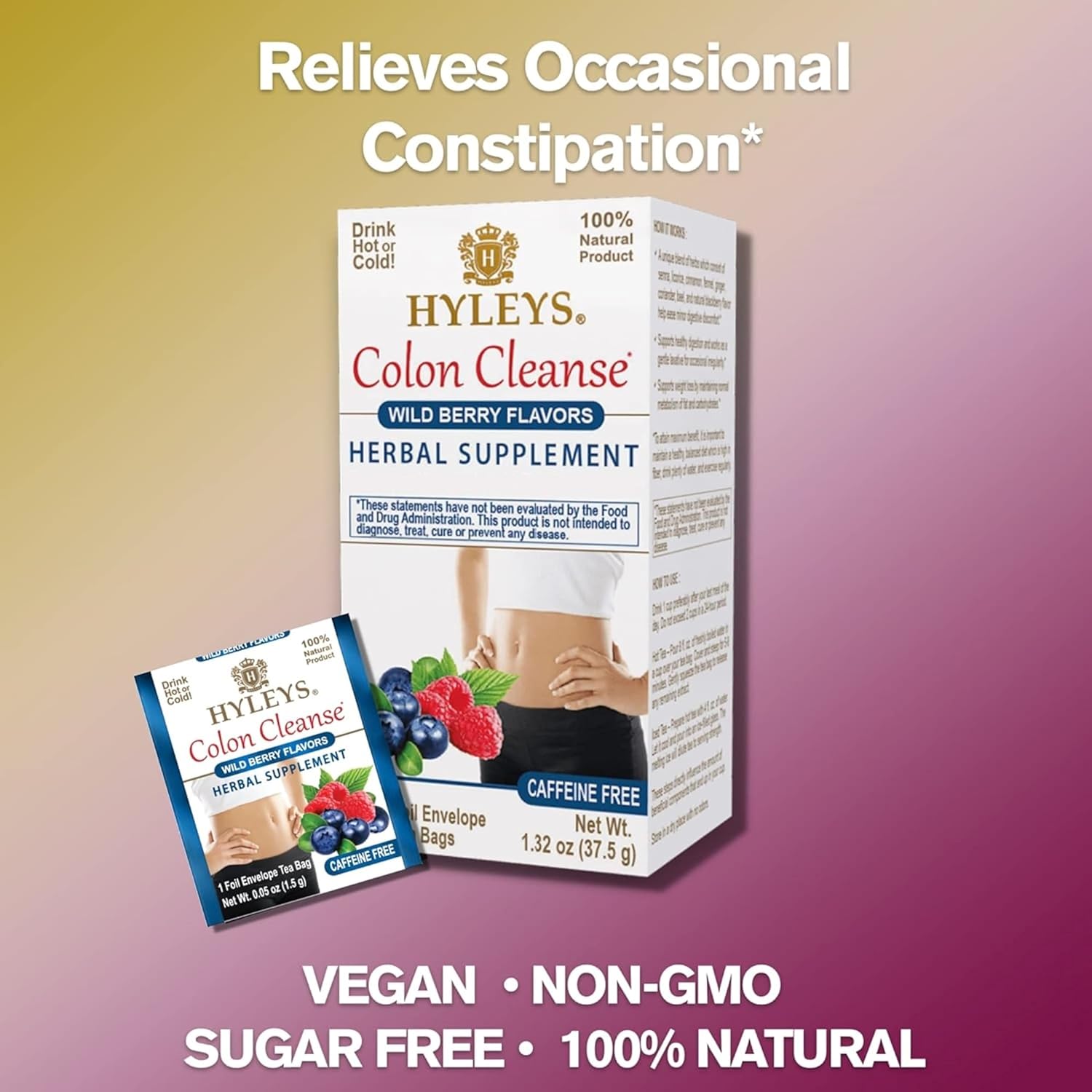 HYLEYS COLON CLEANSE WILD BERRIES 1.32oz - Authentic Turkish & Mediterranean Food | TG Gourmet