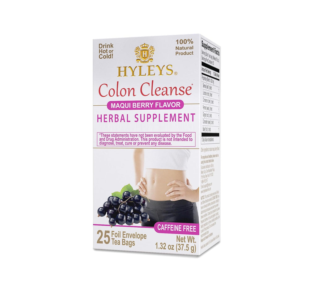 Hyleys Colon Cleanse Herbal Tea Maqui Berry, 25 Tea Bags 1.32 oz | TG Gourmet