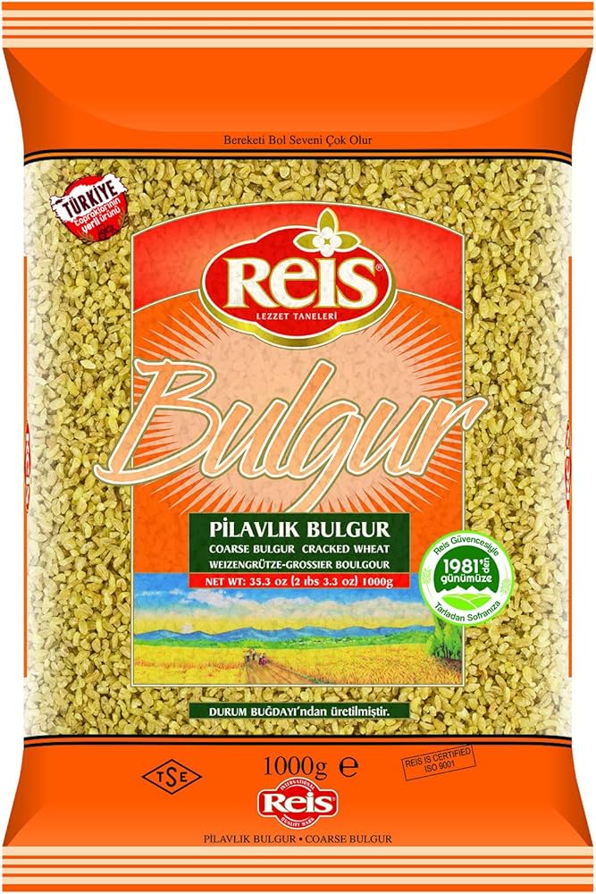 Reis Large Pilavlik Bulgur /Coarse 2.2lb (1kg) Pouch - TULUMBA