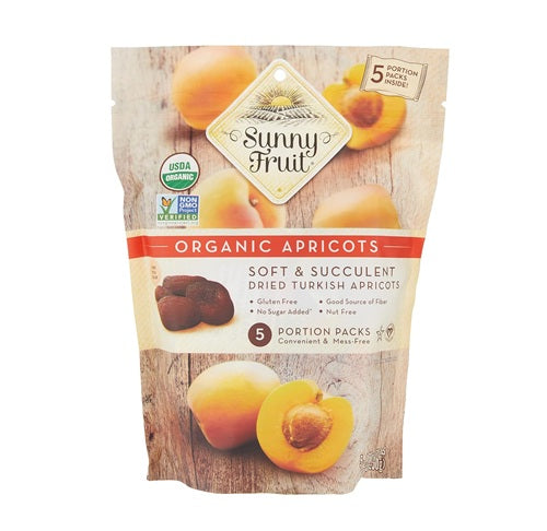 Sunny Fruit Organic Turkish Apricots Kosher 1.06 oz x 5 Packs | TG Gourmet
