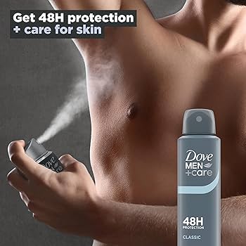 Dove Body Spray Classic for Men 5.07 fl oz (150 ml) - Authentic Turkish & Mediterranean Food | TG Gourmet