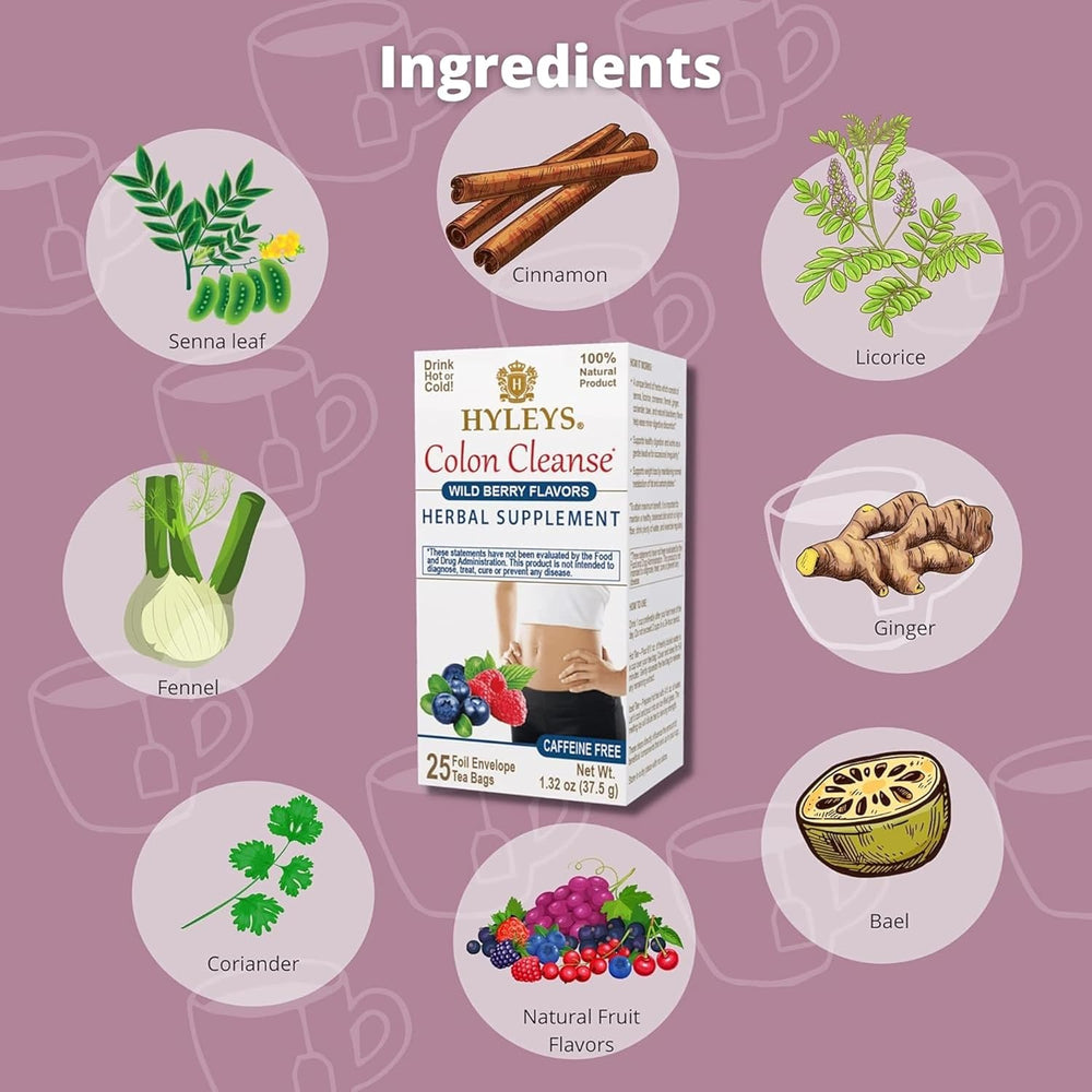 HYLEYS COLON CLEANSE WILD BERRIES 1.32oz - Authentic Turkish & Mediterranean Food | TG Gourmet