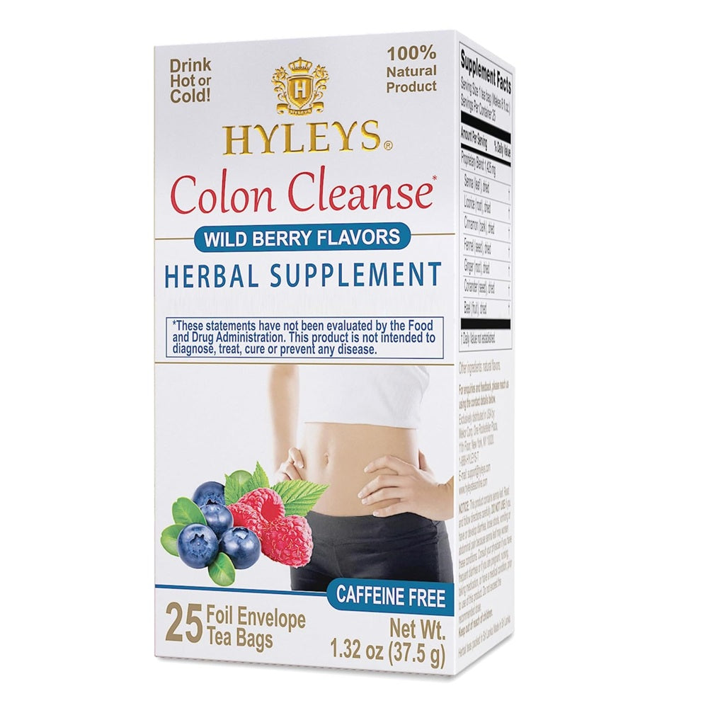 Hyleys Colon Cleanse Herbal Tea Wild Berries, 25 Tea Bags 1.32 oz | TG Gourmet