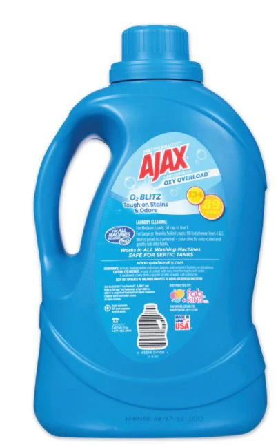 AJAX LIQUID LAUNDRY DETERGENT 134 OZ OXY OVERLOAD - Authentic Turkish & Mediterranean Food | TG Gourmet