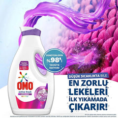 OMO LIQUID LAUNDRY 1690 ML (58 OZ) ACTIVE COLORS - Authentic Turkish & Mediterranean Food | TG Gourmet
