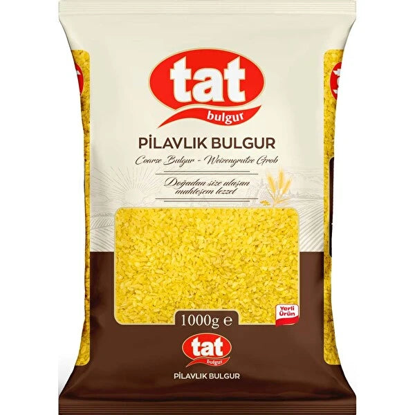 Tat Coarse Bulgur (Pilavlik) 35.3 oz (1000g) Bag - Pilaf Grade | TG Gourmet