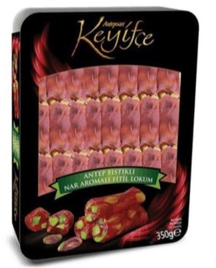 Keyifce Turkish Delight with Pistachio & Pomegranate 12.3 oz (350g) | TG Gourmet