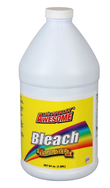 Awesome Bleach Lemon 64 oz Bottle - Fresh Scent Value Clean | TG Gourmet