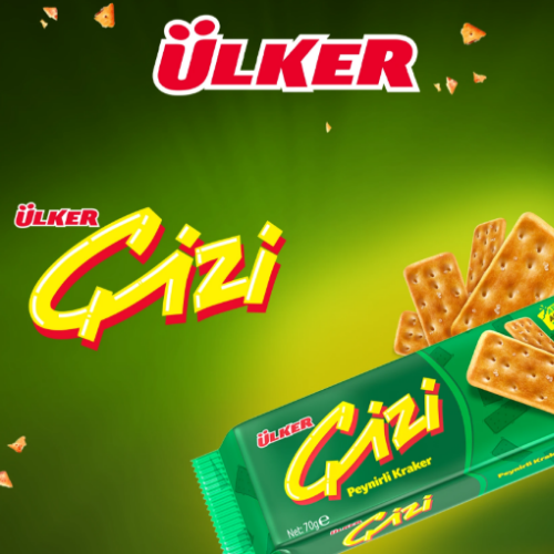 Ulker Cizi Plain Crackers 2.47 oz (70 g) - Authentic Turkish & Mediterranean Food | TG Gourmet
