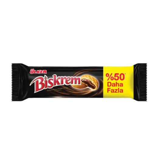 Ulker Biskrem Cookies with Cocoa Cream Fiiling Large Roll 5.29 oz - Authentic Turkish & Mediterranean Food | TG Gourmet