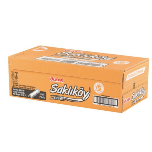 Ulker Saklikoy Milk & Oat Sandwich Biscuits 3.53 oz (100 g) X 24 pcs - Authentic Turkish & Mediterranean Food | TG Gourmet