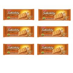 Ulker Saklikoy Milk & Oat Sandwich Biscuits 3.53 oz (100 g) x 6 - Authentic Turkish & Mediterranean Food | TG Gourmet
