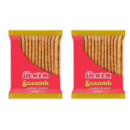 Ulker Sesame Stick Crackers 2.47 oz (70 g) X 2 pcs - Authentic Turkish & Mediterranean Food | TG Gourmet