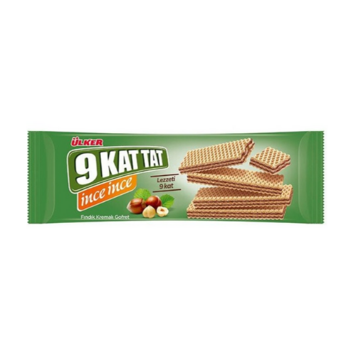 Ulker 9 Kat Tat Thin Hazelnut Wafers 4.02 oz (114g) - Nine Crispy Layers | TG Gourmet