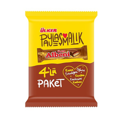 Ulker Albeni Chocolate Coated Caramel Biscuit Bars 4 ct x 1.41 oz (40g) | TG Gourmet
