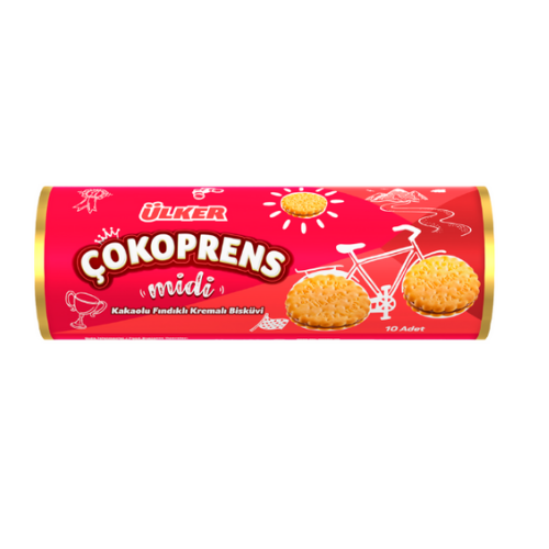 Ulker Cokoprens Midi Chocolate Coated Biscuits 10 ct, 5.64 oz (160g) | TG Gourmet