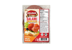 SOLMAZ SLICED BEEF SALAMI MILD (HALAL) 8 OZ (227GR) - Authentic Turkish & Mediterranean Food | TG Gourmet