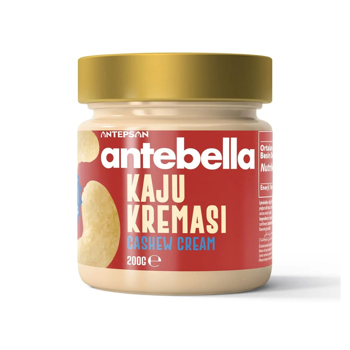Antebella Spreadable Cashew Spread 50% Cashew 7.05 oz (200g) Jar | TG Gourmet