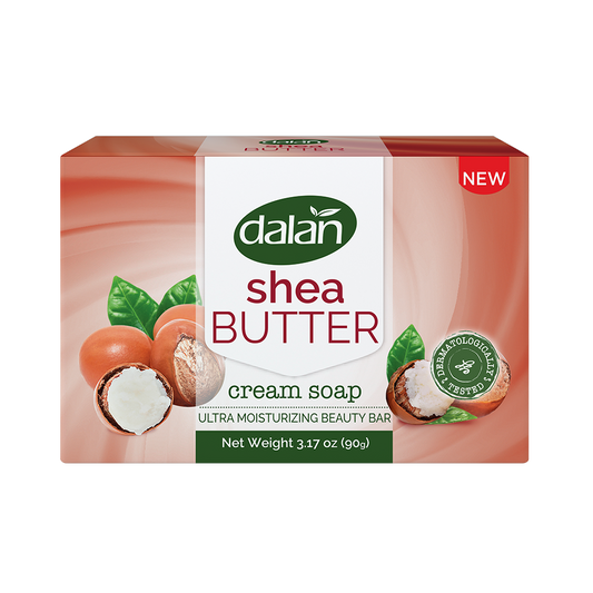 Dalan Shea Butter Cream Bar Soap 3.2 oz (90g) Bars, 3-Pack - Silky Lather | TG Gourmet