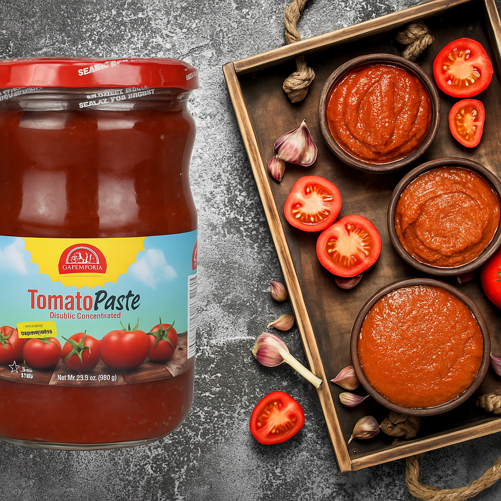 CAPPADOCIA PREMIUM TOMATO PASTE 650GR ( 23 oz) - Authentic Turkish & Mediterranean Food | TG Gourmet