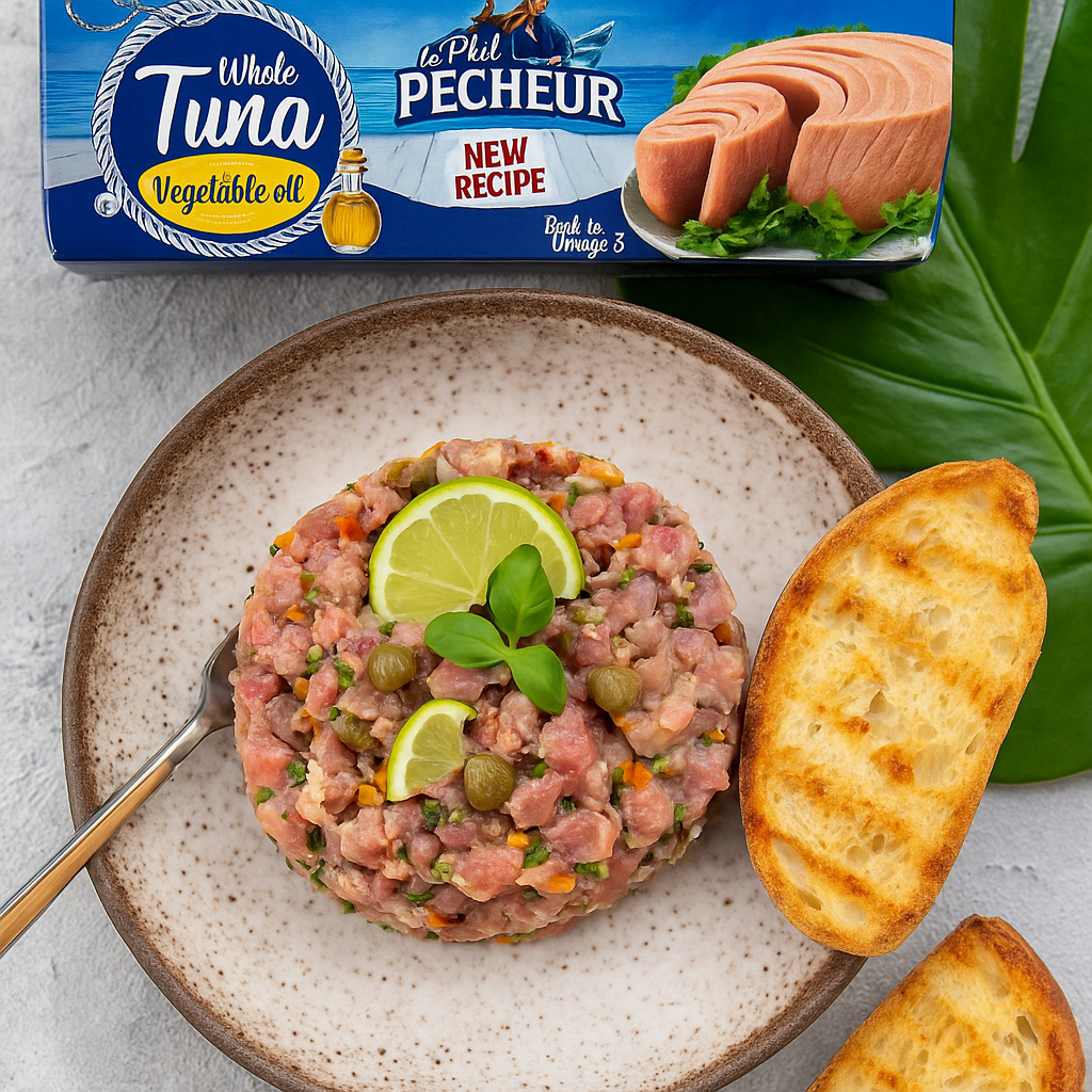 Tuna Fillet P'tit Pecheur In Vegetable Oil 3 x 2.82 oz (80 g) - Authentic Turkish & Mediterranean Food | TG Gourmet