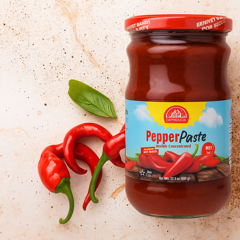 CAPPADOCIA PREMIUM HOT PEPPER PASTE 650GR - Kosher - Authentic Turkish & Mediterranean Food | TG Gourmet