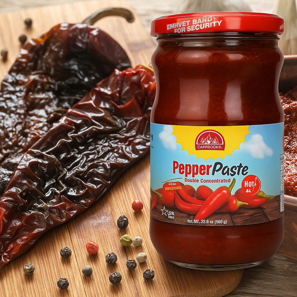 CAPPADOCIA PREMIUM HOT PEPPER PASTE 650GR - Kosher - Authentic Turkish & Mediterranean Food | TG Gourmet