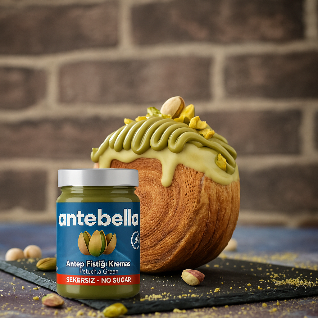 ANTEBELLA SPREADABLE PISTACHIO CREAM WITHOUT SUGAR 200gr - Authentic Turkish & Mediterranean Food | TG Gourmet
