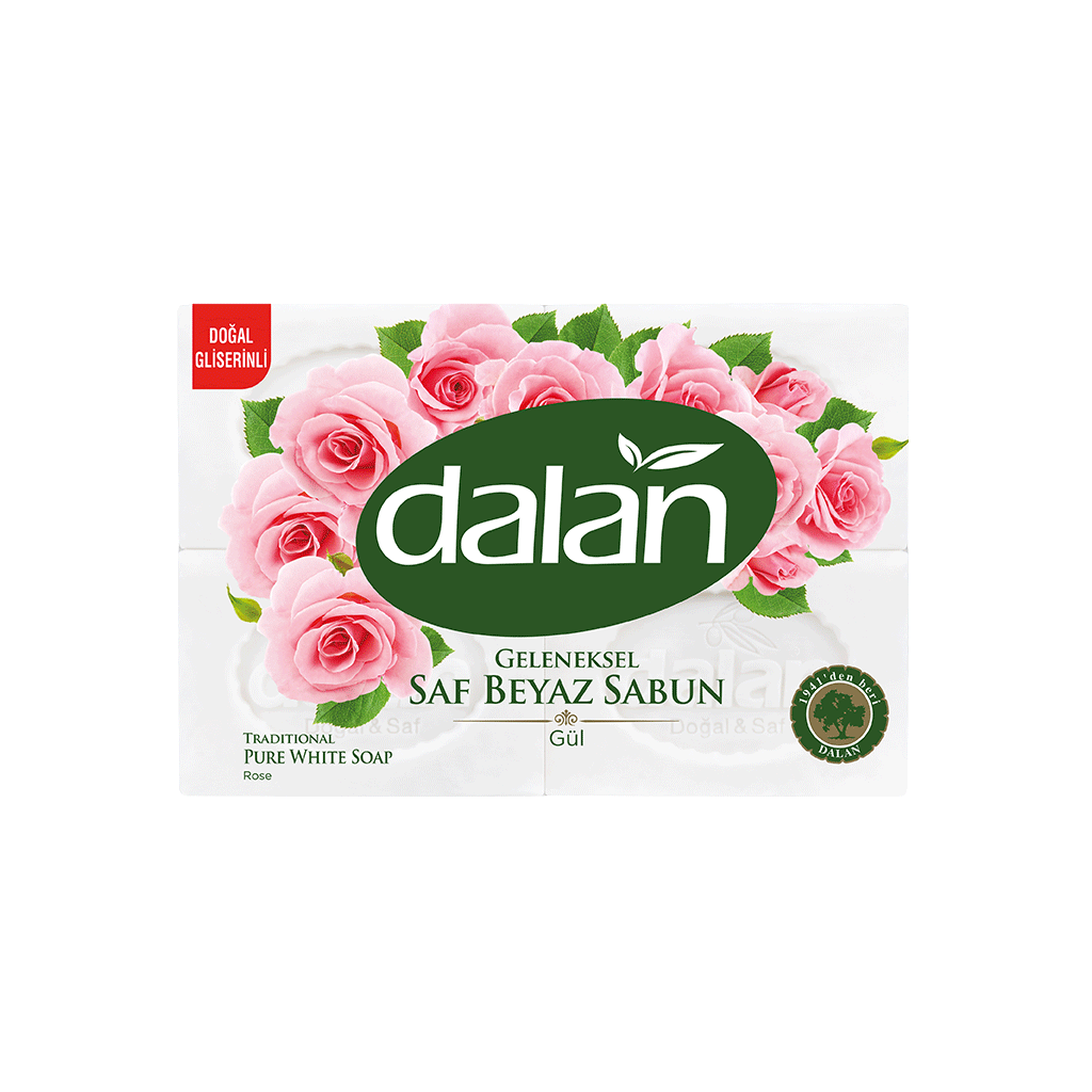 Dalan Bath Soap Rose 200 g x 4 - Authentic Turkish & Mediterranean Food | TG Gourmet