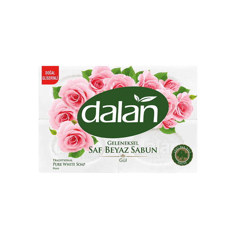 Dalan Bath Soap Rose 200 g x 4 - Authentic Turkish & Mediterranean Food | TG Gourmet
