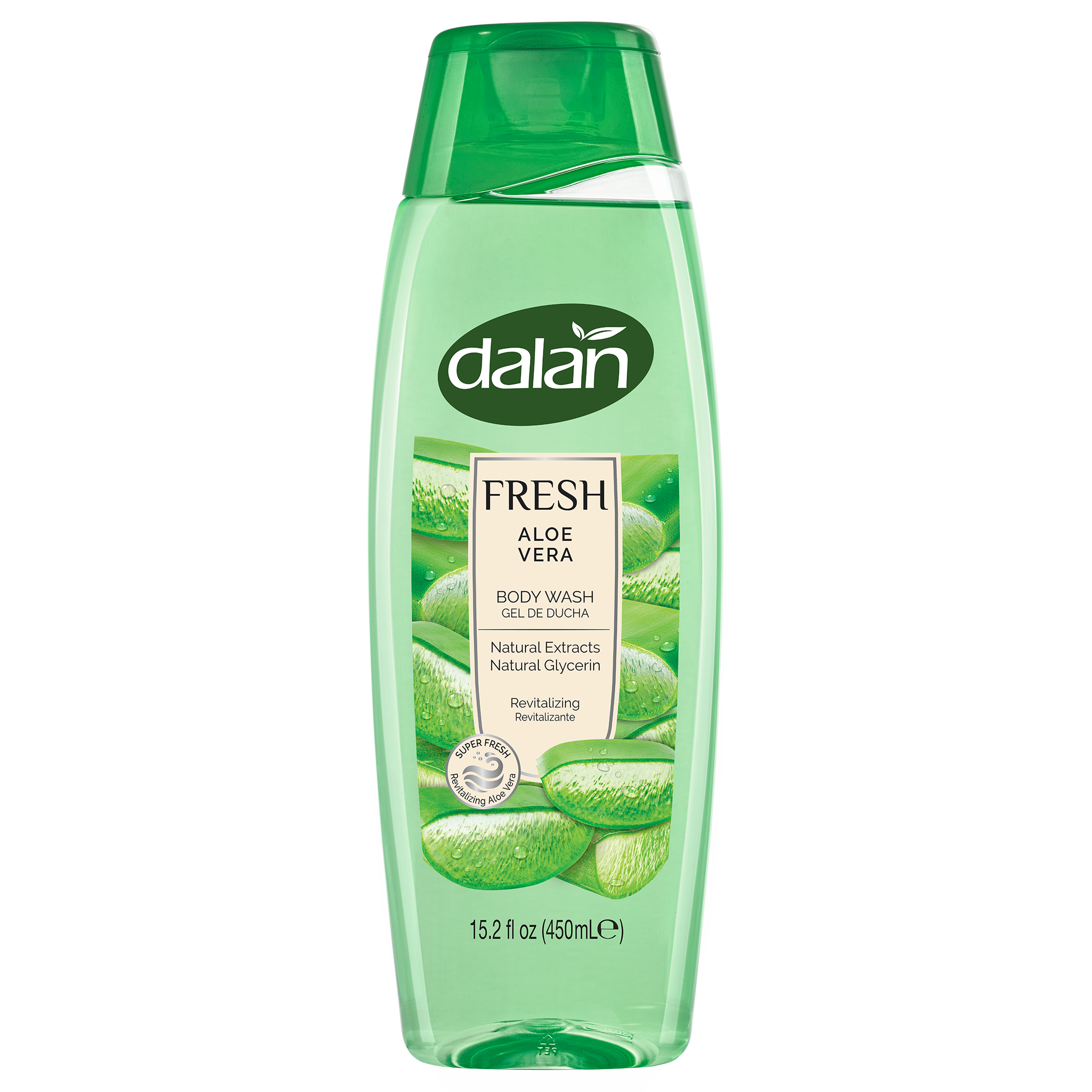 Dalan Fresh Aloe Vera Body Wash 15.2 fl oz (450 ml) - Cool Hydrating Shower | TG Gourmet
