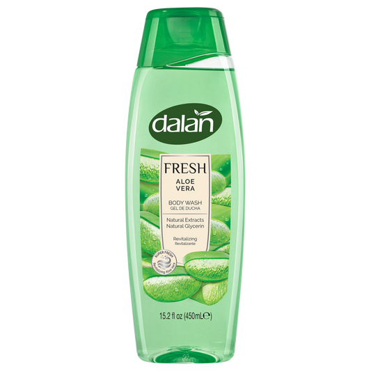 Dalan Fresh Aloe Vera Body Wash 15.2 fl oz (450 ml) - Cool Hydrating Shower | TG Gourmet