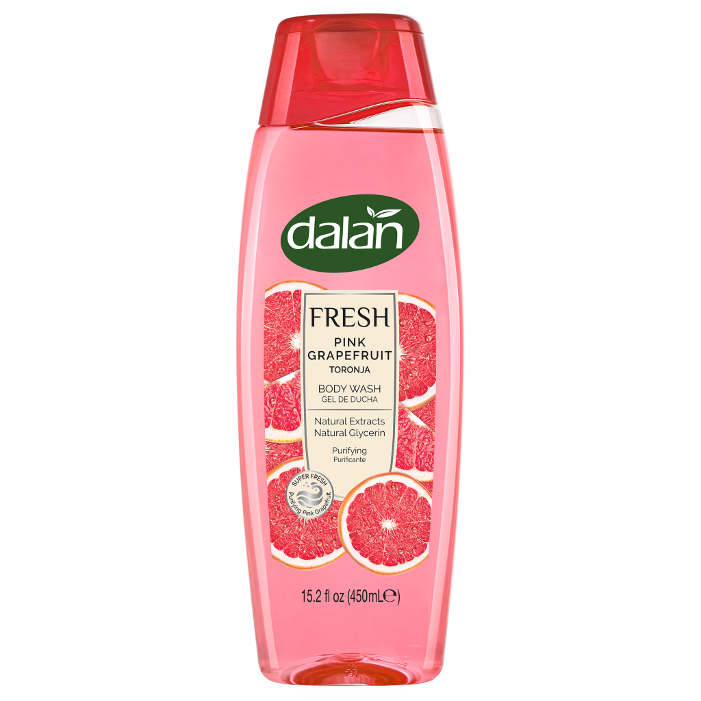 Dalan Fresh Pink Grapefruit Body Wash 15.2 fl oz (450 ml) Energizing Shower | TG Gourmet