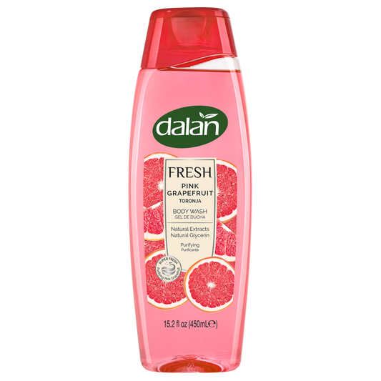Dalan Fresh Pink Grapefruit Body Wash 15.2 fl oz (450 ml) Energizing Shower | TG Gourmet