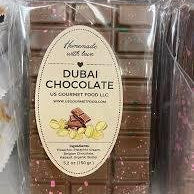 Dubai Chocolate Bar 5.2 oz (150g) - Pistachio Kadayif Full Size | TG Gourmet