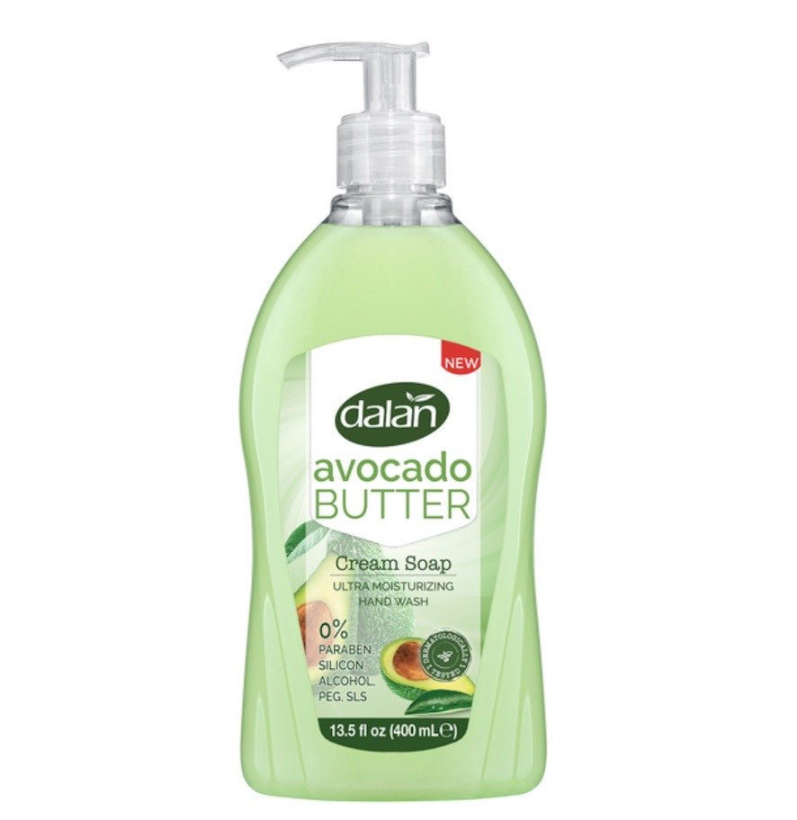 Dalan Cream Liquid Hand Soap Avocado Butter 13.5 fl oz (400 ml) Pump Bottle | TG Gourmet