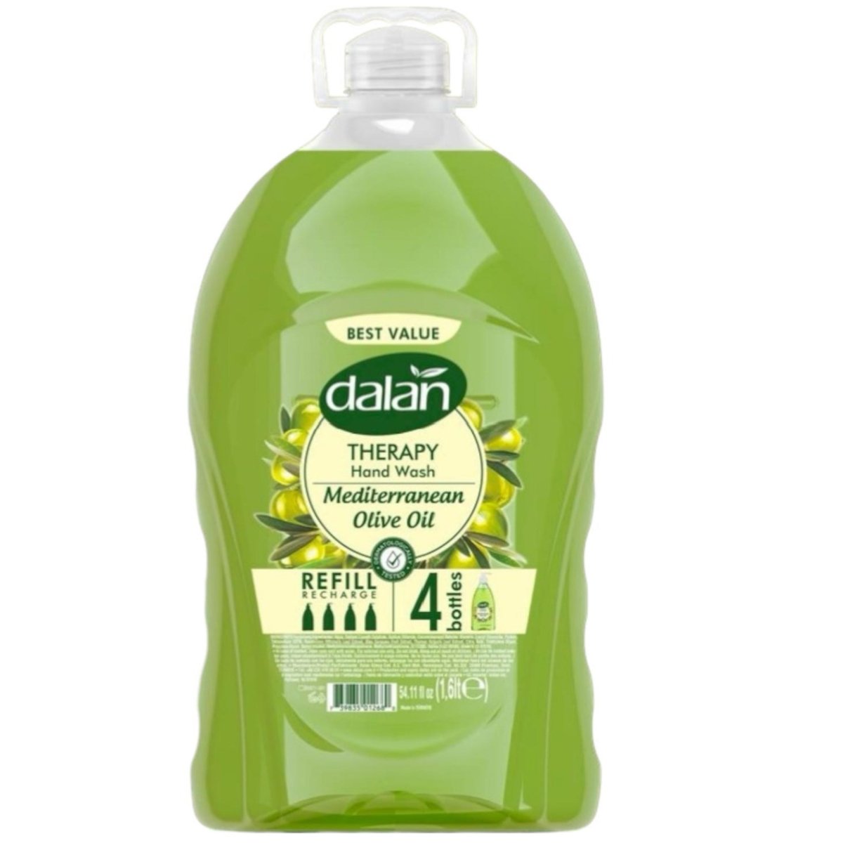 Dalan Liquid Hand Soap Mediterranean Olive Oil 54.1 fl oz (1.6 L) Refill | TG Gourmet