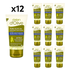 Dalan d'Olive Intensive Care Hand & Body Cream Travel 0.68 fl oz (20 ml), 12-Pack | TG Gourmet