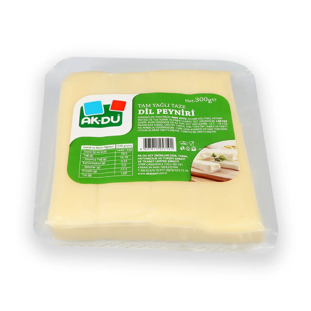 AKDU STRING CHEESE (DIL PEYNIRI) 200GR - Authentic Turkish & Mediterranean Food | TG Gourmet