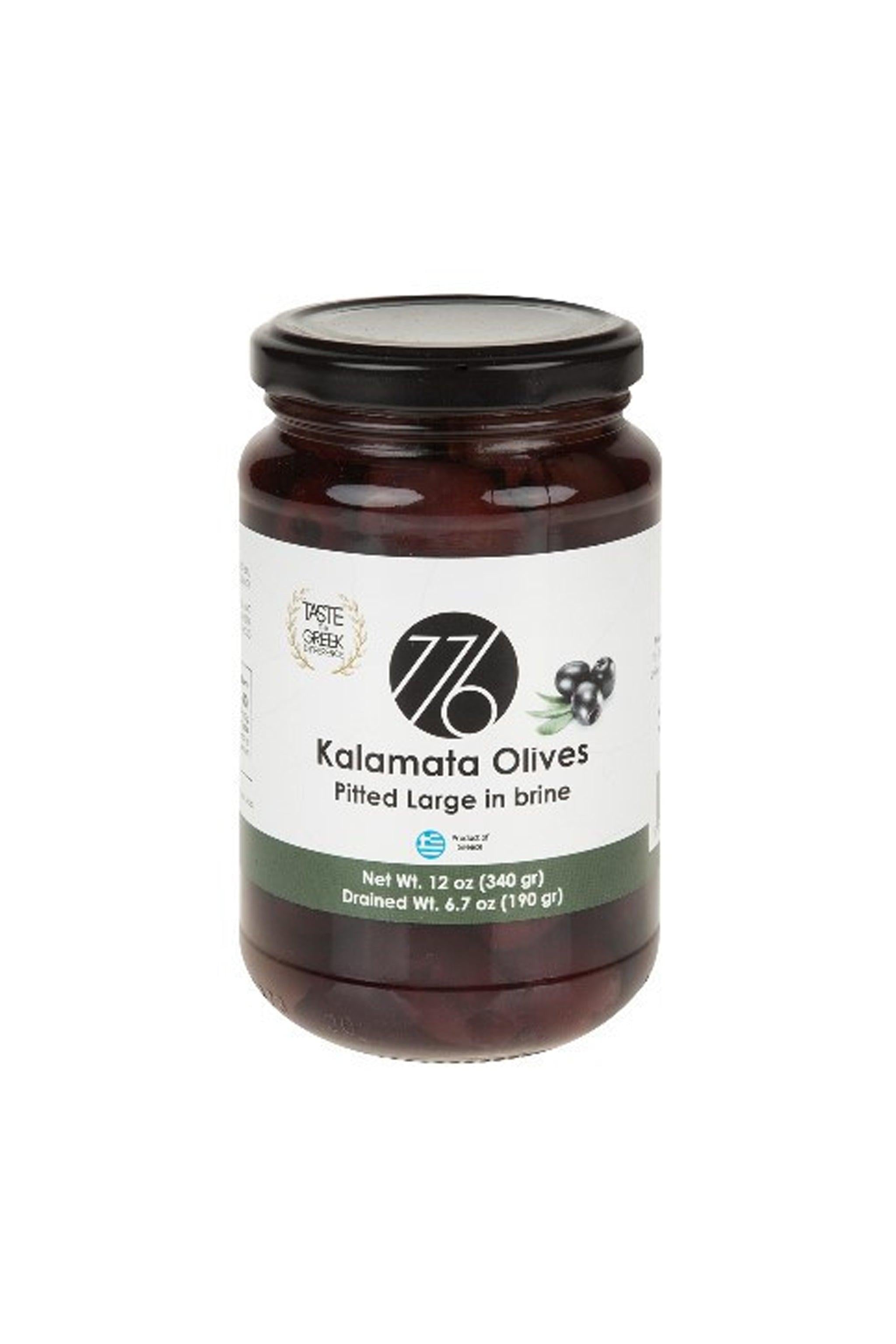 Greek_OLIVES PITTED GREEK KALAMATA JAR 340gr