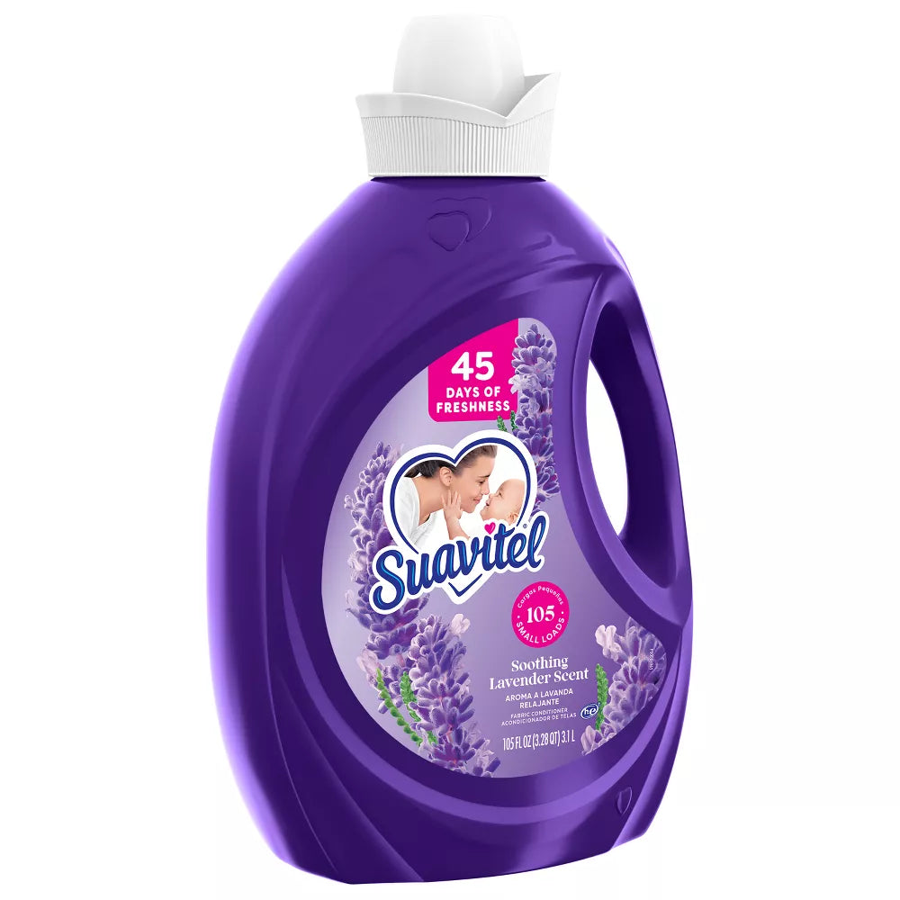 Suavitel Liquid Fabric Softener and Conditioner - Soothing Lavender - 105 fl oz - Authentic Turkish & Mediterranean Food | TG Gourmet